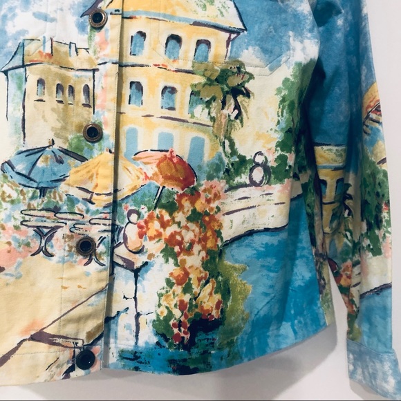 ARTSCAPES WOMEN’S PAINTED DENIN JACKET.SIZE SMALL - Picture 4 of 10